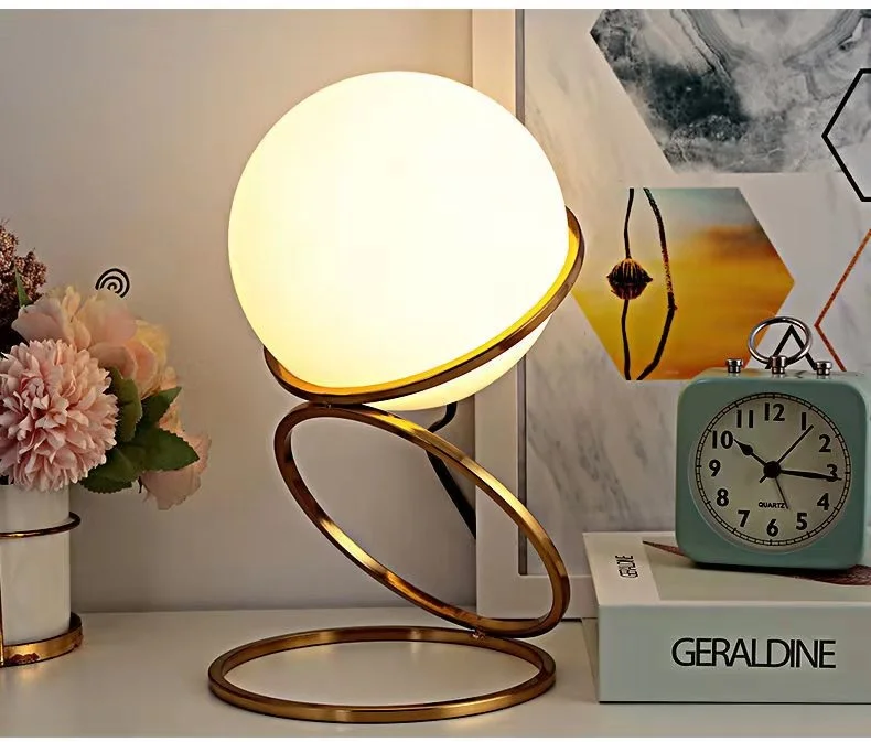Modern Bedroom Bedside Ball Table Lamp