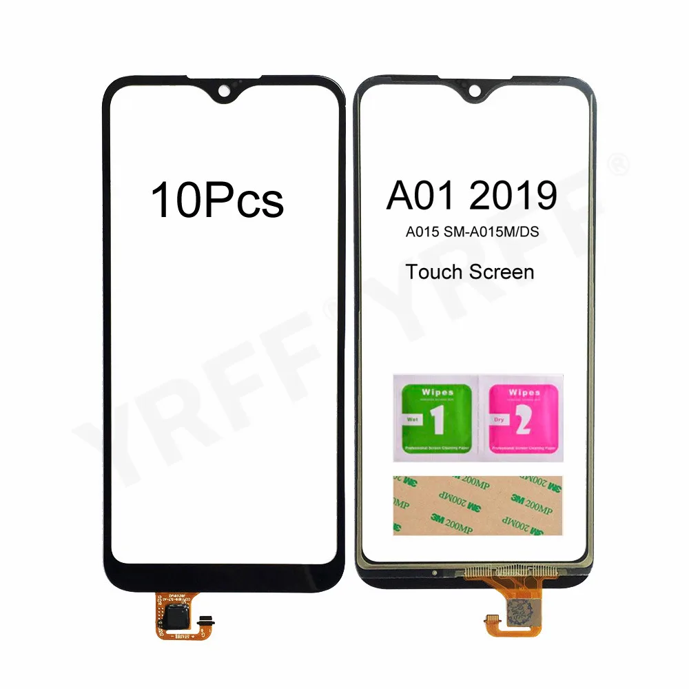 

10Pcs A01 Screen For Samsung Galaxy A01 2019 A015 SM-A015M/DS Touch Screen Digitizer Sensor Front Glass Panel Assembly Parts