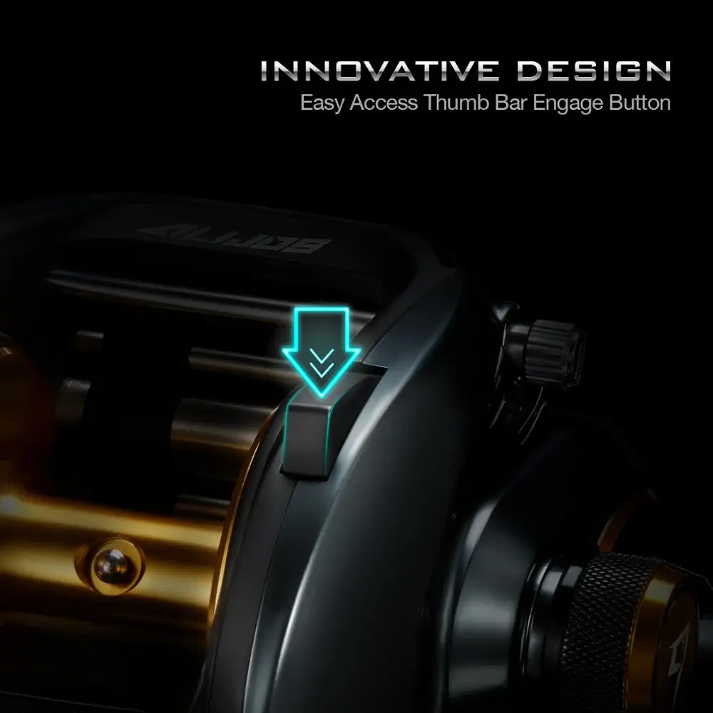 Piscifun Alijos 300 Low Profile Baitcasting Fishing Reel 15KG Max Drag 8+1 Bearings Saltwater Casting Reel Power / Double Handle Piscifun Alijos 300 Low Profile Baitcasting Fishing Reel 15KG Max Drag 8+1 Bearings Saltwater Casting Reel Power / Double Handle