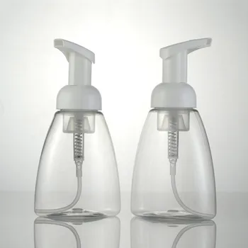 

Clear Foaming Bottle Plastic Shampoo Lotion Bottling Froth Pump Soap Mousses Liquid Dispenser Foam Bottle With Cap 250ml*2