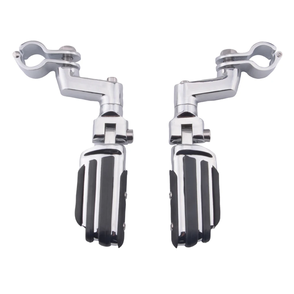 Motorcycle Footboard Pad Set Passenger Floorboards Rear Footboards Foot Rest Pegs Mounts Fit for Honda