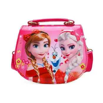 

New Fashion Cartoon Elsa Princess Pattern Print Children Handbag Lovely Kids Shoulder Bag Girls Snow Queen Shoulder bags
