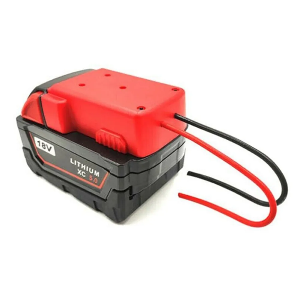 Battery Adapter Power Battery Converter For Milwaukee M18 Li-Ion Battery 12 Awg Wires Connector Conversion  DIY Power Tool
