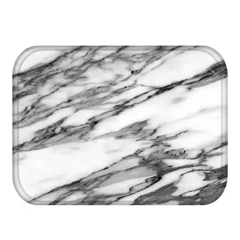 

Marble Texture Flannel Non-slip Carpet Diy Custom You Picture For Bathroom Clean Waterproof Bedroom Doormat Rug Wholesale E0694