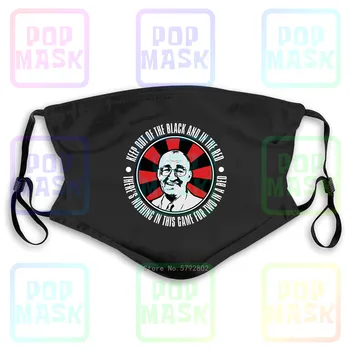 

Dust Mask with Filter Jim Bowen Bullseye Darts Keep Out The Back Unofficial Washable Reusable Mask