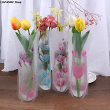 27 X 12cm Environmental Protection PVC Plastic Foldable Vase Flowers Jardiniere