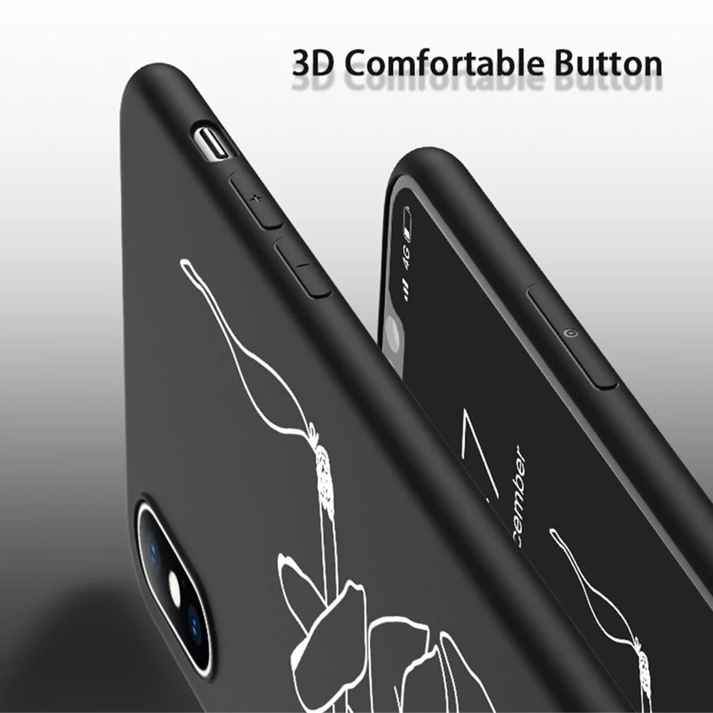 Для яблок IPhone7Plus 8Plus силиконовый простой прочный мягкий чехол для задней крышки не для IPone iPhone Smax Apple Phone защитные чехлы