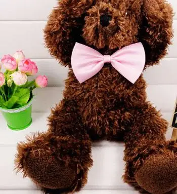 Собачьи галстуки-бабочки для домашних животных Genteel Bowknot красивый ошейник для Собаки Галстуки для кота ошейники товары для ухода за домашними животными - Цвет: Розовый
