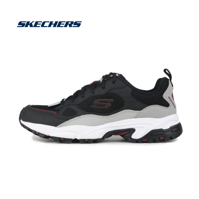 

Skechers Sport Shoes Men Lightweight Running Male Shoes Mesh Chunky Casual Shoes Men Brand Luxury Walking Shoes 51706-BKGY