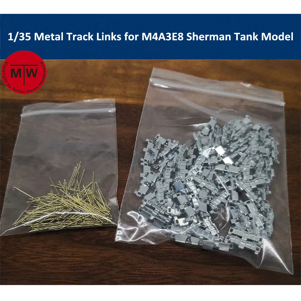 SANXIN M4A3E8 1//35 Metal Track Links for M4A3E8 Sherman Tank Model w//metal pin