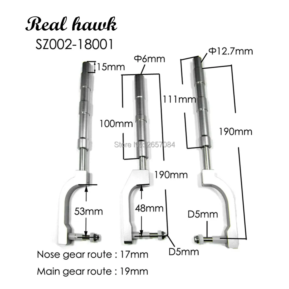 

1 Set Aluminium Alloy Anti-Vibration Landing Gear For Scale RC Airplane 7-8Kg Shock Absorbing aircraft model parts