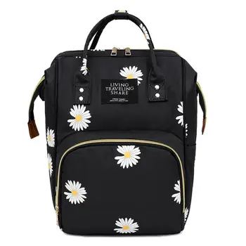 

Fashion Daisy Mummy Maternity Nappy Bag Large Capacity Nappy Bag Travel Backpack Nursing Bag for Baby Care Women's Fashion Bag