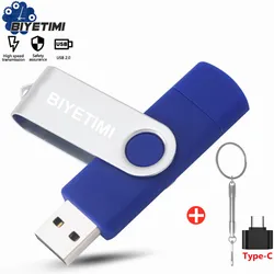 Biyetimi – clé USB multifonction otg 2.0, support à mémoire de 32gb 32gb 64gb 128gb, lecteur Flash noir pour téléphone 