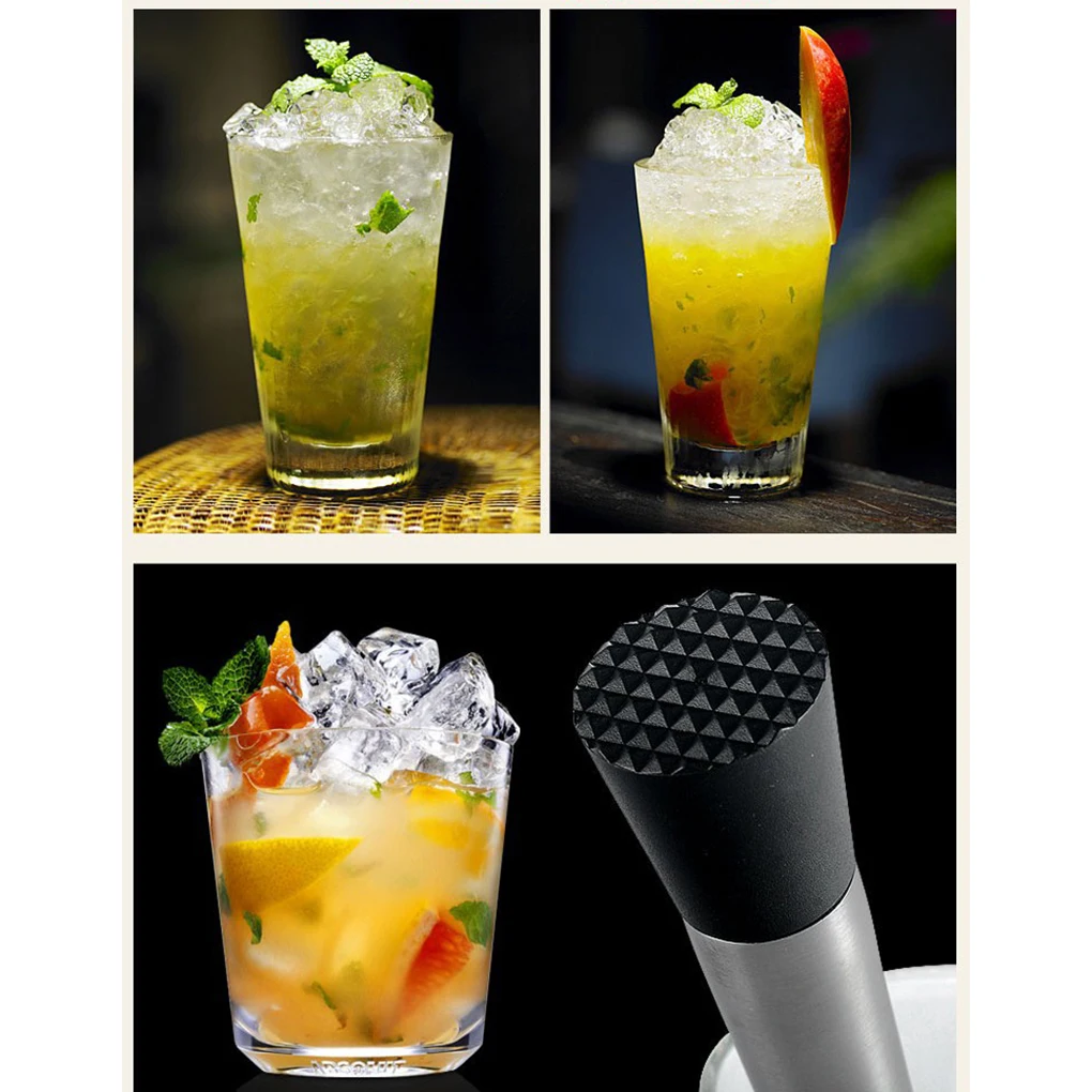 1 шт. Mint Muddler из нержавеющей стали Swizzle Stick ледовая дробилка бар Mojito сломанный