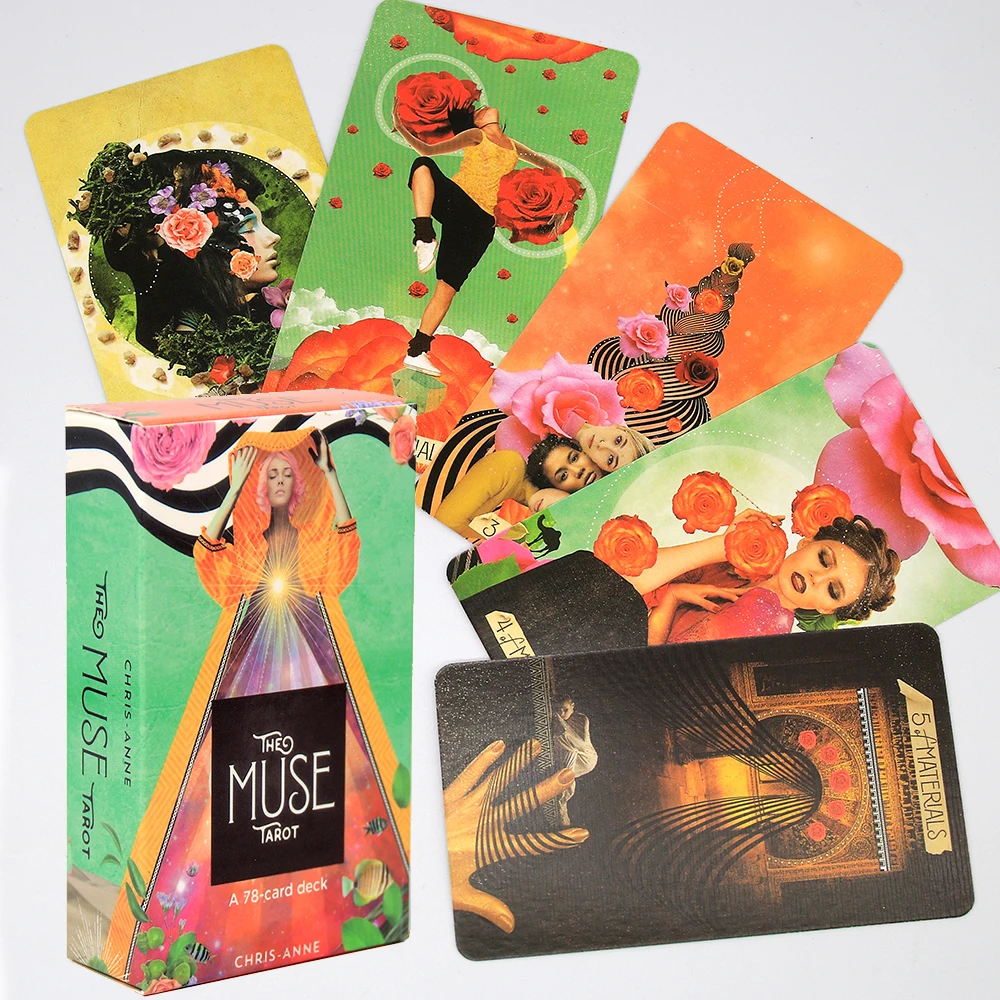 The Muse Tarot A 78 cartas, guía electrónica, adivinación Wildly the Muse dentro del juego, vacaciones, fiesta familiar, juego de mesa Enterminmen