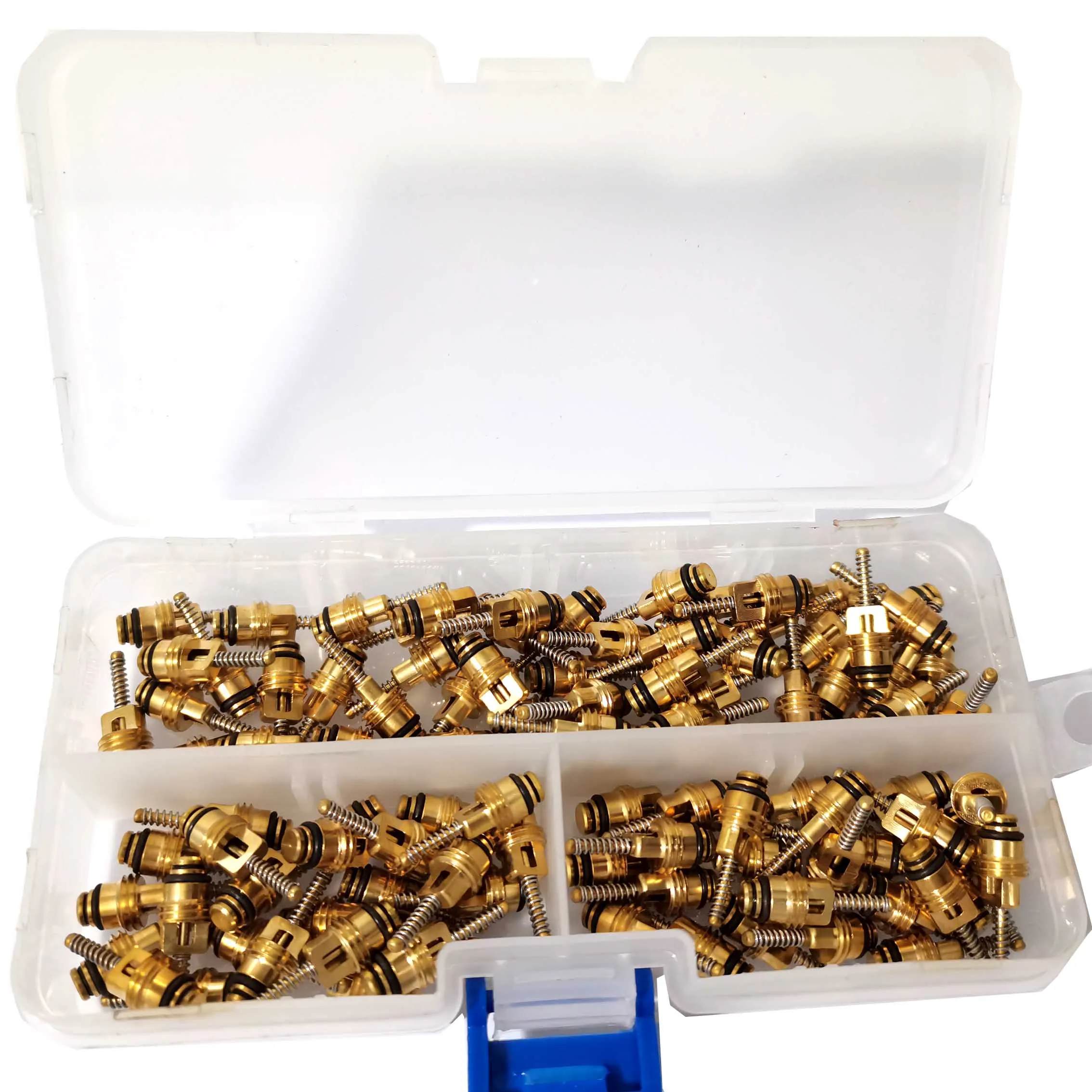 100pcs Valve Core For Auto A/C High / Low Pressure Valve Core Refrigerant valve seat gas needle R134a BMW Volvo Benz