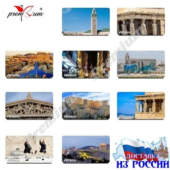 

Fridge magnet stiker Athens Афины, Греция туристический Магнит на холодильник размером 40x70 мм.
