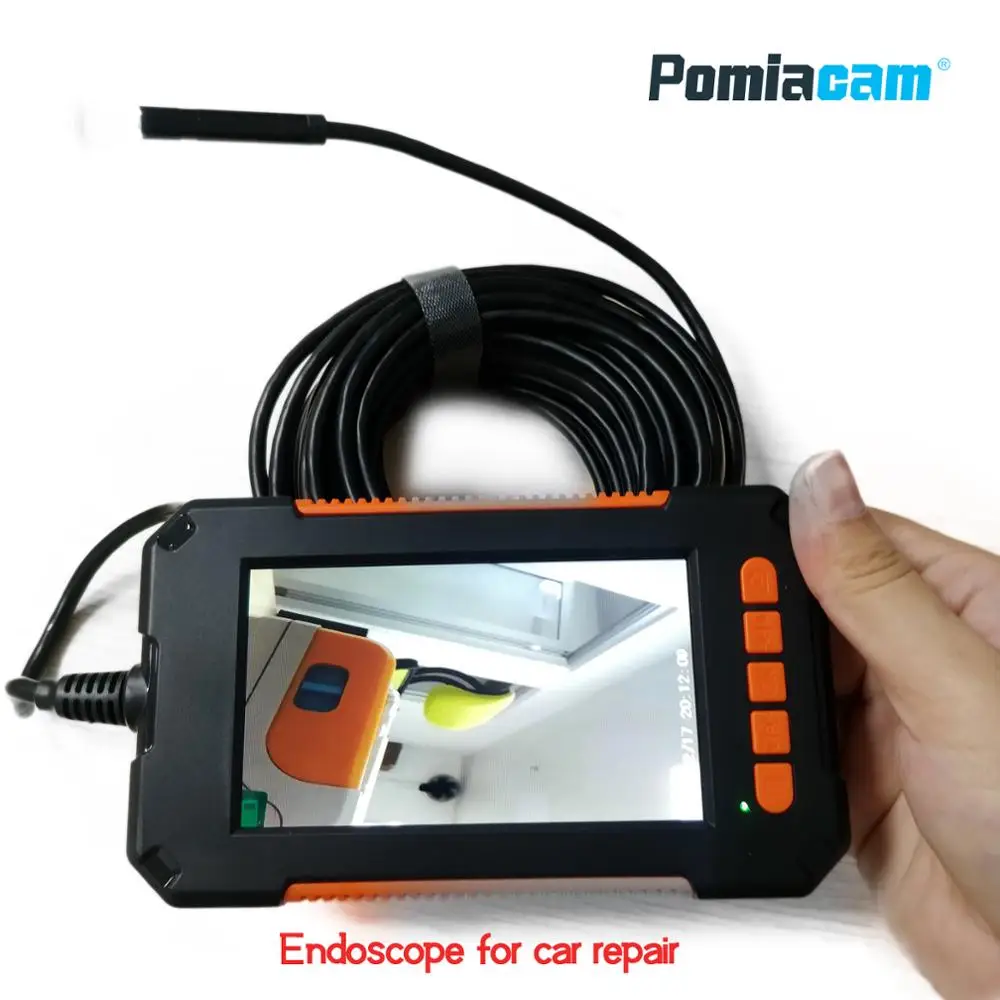 P40 HD1080P 8MM Lens  inspection endoscope camera  IP67 waterproof borescope 4.3 inch HD IPS Screen Car   repair Monitor 1m 2m 3m cable endoscope camera 2 3 lcd monitor led waterproof pipe tube inspection borescope handheld 8 5mm endoscope camera