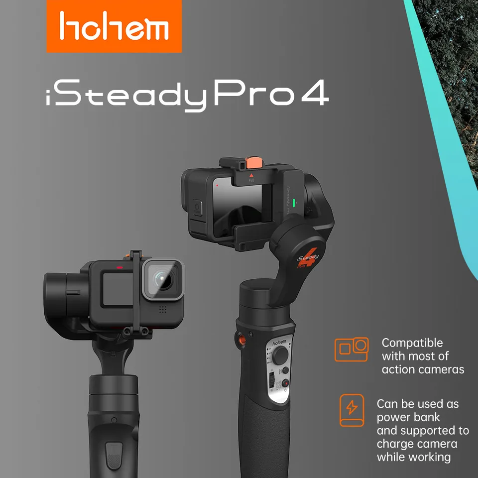 Hohem Pro 4 ジンバル カメラ用スタビライザ Hohem iSteady Pro 4 | Splash-proof Action Camera Gimbal