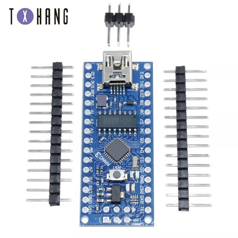 Микроконтроллер Nano V3.0 ATmega168 / 328P 5 В 16 м для Arduino ATF с Загрузчиком erminal адаптер плата