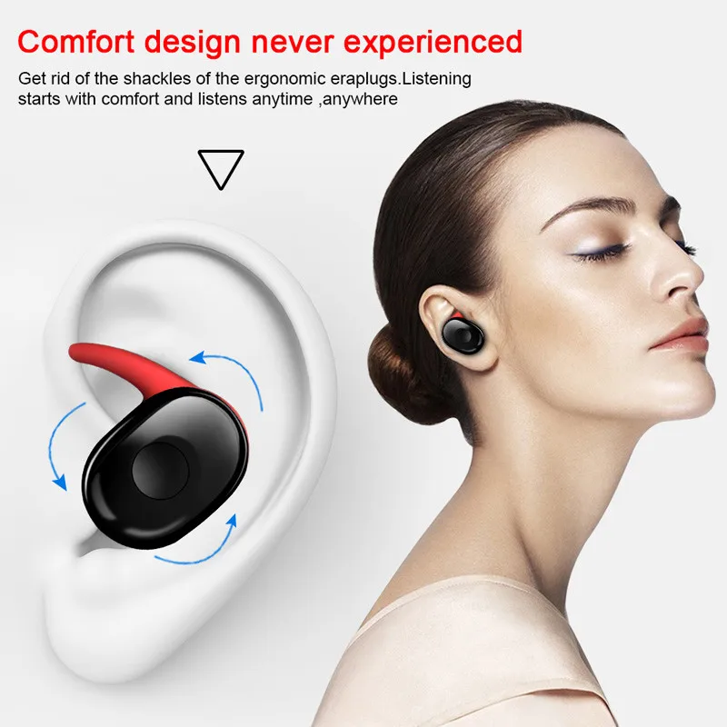 TWS Bluetooth Earphone Mini Wireless Headphone Earbuds Sport Bluetooth Headset with Charging Box Mic For Smart Phone