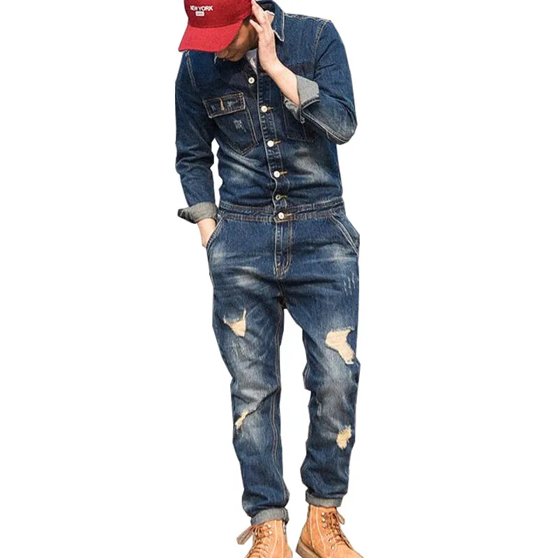 distressed overalls men