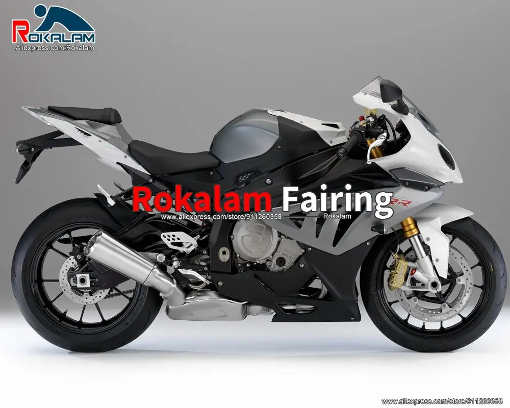 

Мотоциклетные детали для BMW S1000RR 2010 2012 2013 S1000-RR 10 14, белый, черный, серебристый комплект обтекателей для мотоцикла (литьё под давлением)