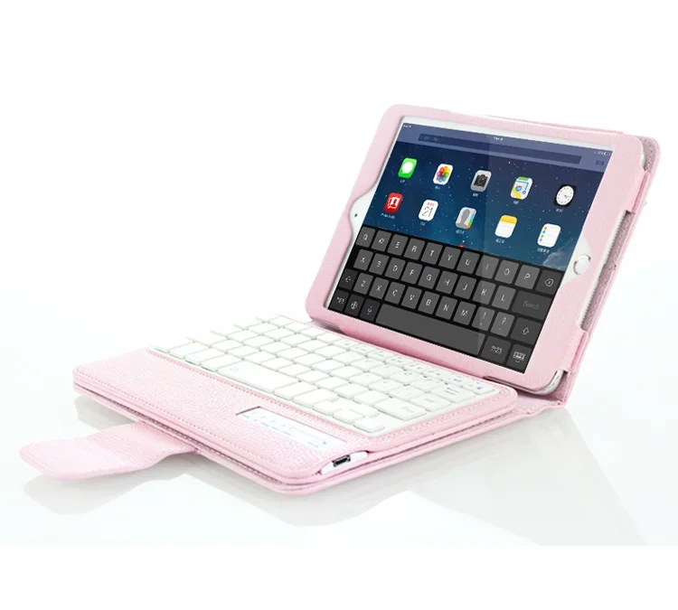 Чехол для Xiaomi Mi Pad 4 Plus 10," чехол Беспроводная bluetooth-клавиатура PU кожаный чехол-подставка для Xiaomi Mi Pad4 Plus защитный чехол - Цвет: Pink