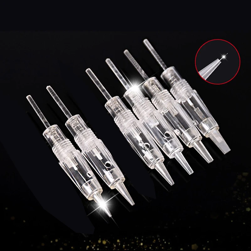 Иглы для татуажа 1RL/3RL/5RL/3F/5F/7F микро Blading Needling для микроблейдинга Перманентный макияж бровей татуировки машины
