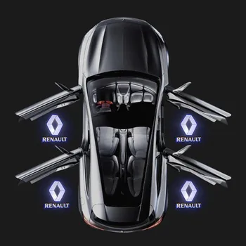 Auto Deur Interieur Led Lamp Laser Projector Licht Voor Renault Laguna Espace Vel Satis Latitude Talisman Megane Decoratie Gereedschappen