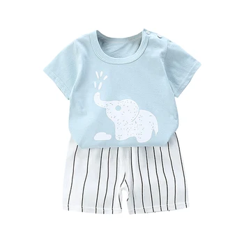 

Casual Kids Girls Clothes Set Clothing Cartoon Boy T-shirt + Shorts Clothing Boys Tracksuit Children Baby Clothes 2 Piece1