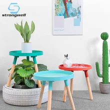 Strongwell Nordic Small Fresh Mini Coffee Tables Coffee Table Cafe Table Basse Wood Low Table Round Tables Room Home Decorations