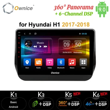 

Ownice 9" Android 9.0 Car Radio DVD carplay 4G+64G DVD GPS DSP 4G LTE SPDIF 360 Panorama For Hyundai H1 Grand Starex 2017 2018