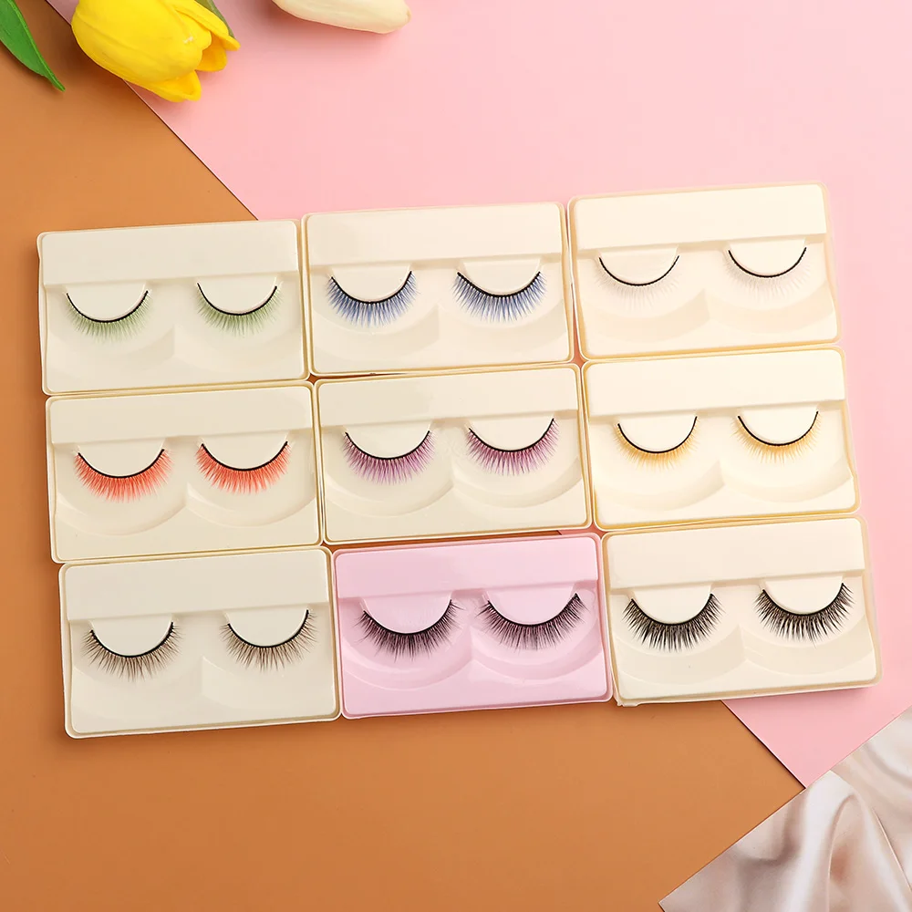 Multicolor Simulation False Eyelashes Suitable for 1/3 1/4 Dolls 0.8cm Doll's Eye Lashes DIY Modification Decoration Accessories