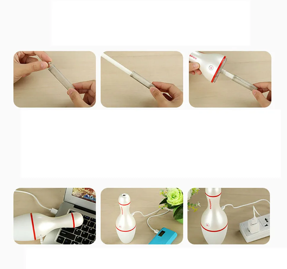 Usb Air Humidifier Ultrasonic Aroma Essential Oil Diffuser 150Ml Colorful Bowling Humidifier Vehicle Car Aromatherapy