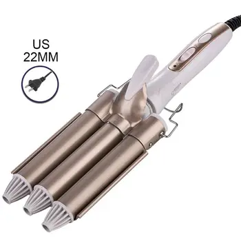 

Triple Barrel Hair Curler 20/22/25/28mm Fast Heating Curling Iron Styling Tools R9UD
