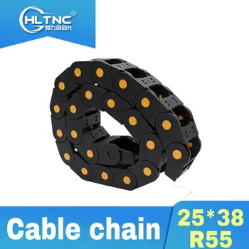 

2019 promotion Factory direct sales 25*38 R55 1 meter Nylon cable drag chain for CNC router