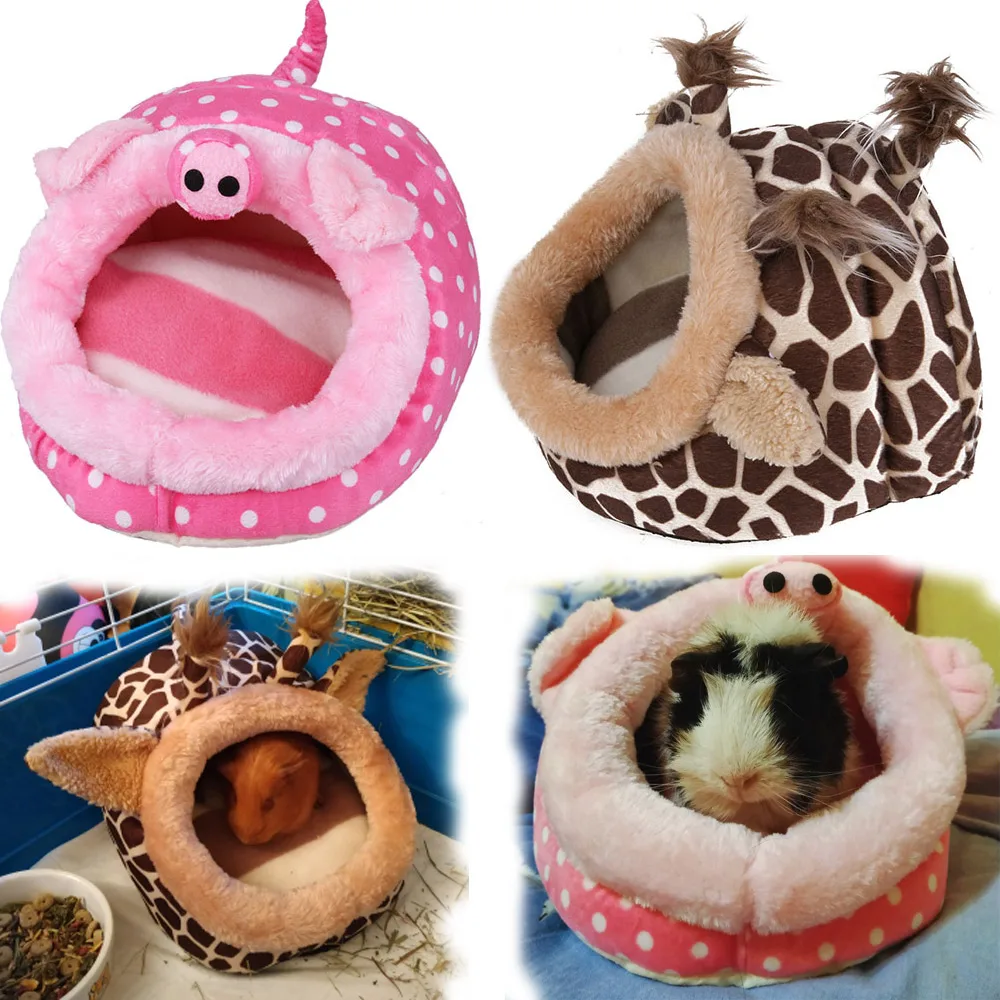  Soft Guinea Pig House Bed Cage for Hamster Mini Animal Mice Rat Nest Bed Hamster House Small Pets P