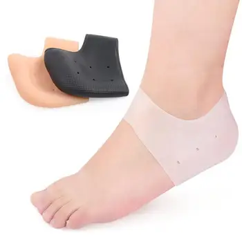 

Silicone Heel Support Socks Gel Orthotic Plantar Care Insert Insoles Cushions New