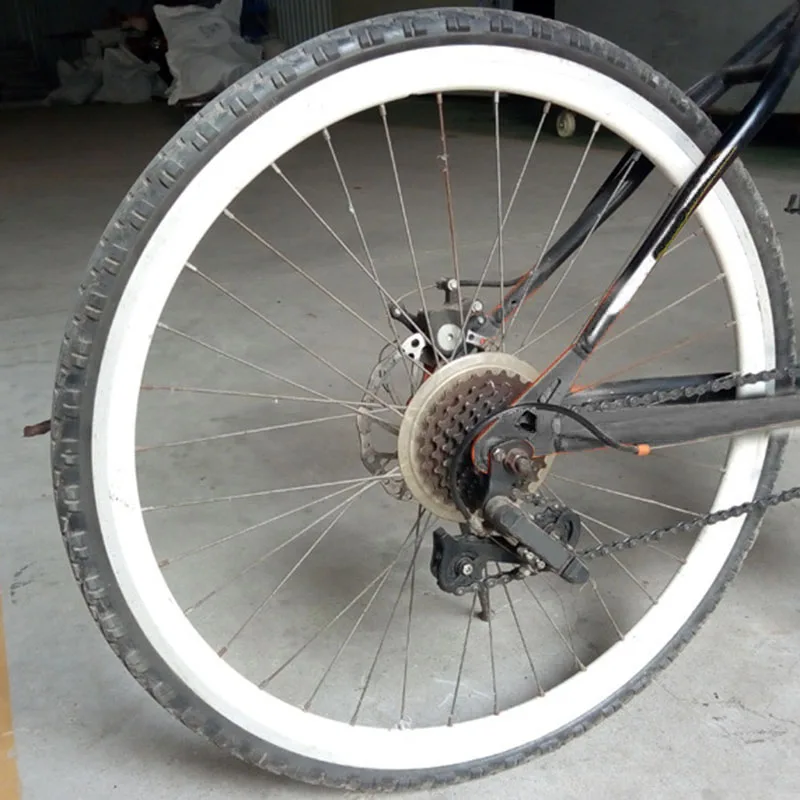 26x1,9" MTB Горный шоссейный велосипед твердые шины противоскользящие черные PU надувание внешнее колесо Замена части велосипеда