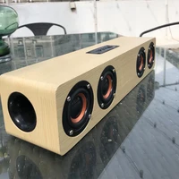 Wooden Bluetooth Speaker Portable Wireless Subwoofer Clock Soundbox Home Computer Echo Wall Soundbar HiFi Stereo TF AUX U Disk - Image 5
