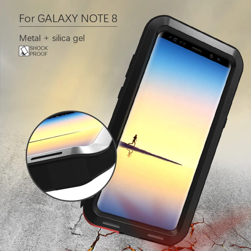 LOVE MEI Алюминиевый металлический чехол для samsung Galaxy Note 8 чехол мощный Броня противоударный чехол для телефона для samsung Note 8 Note8 Coque