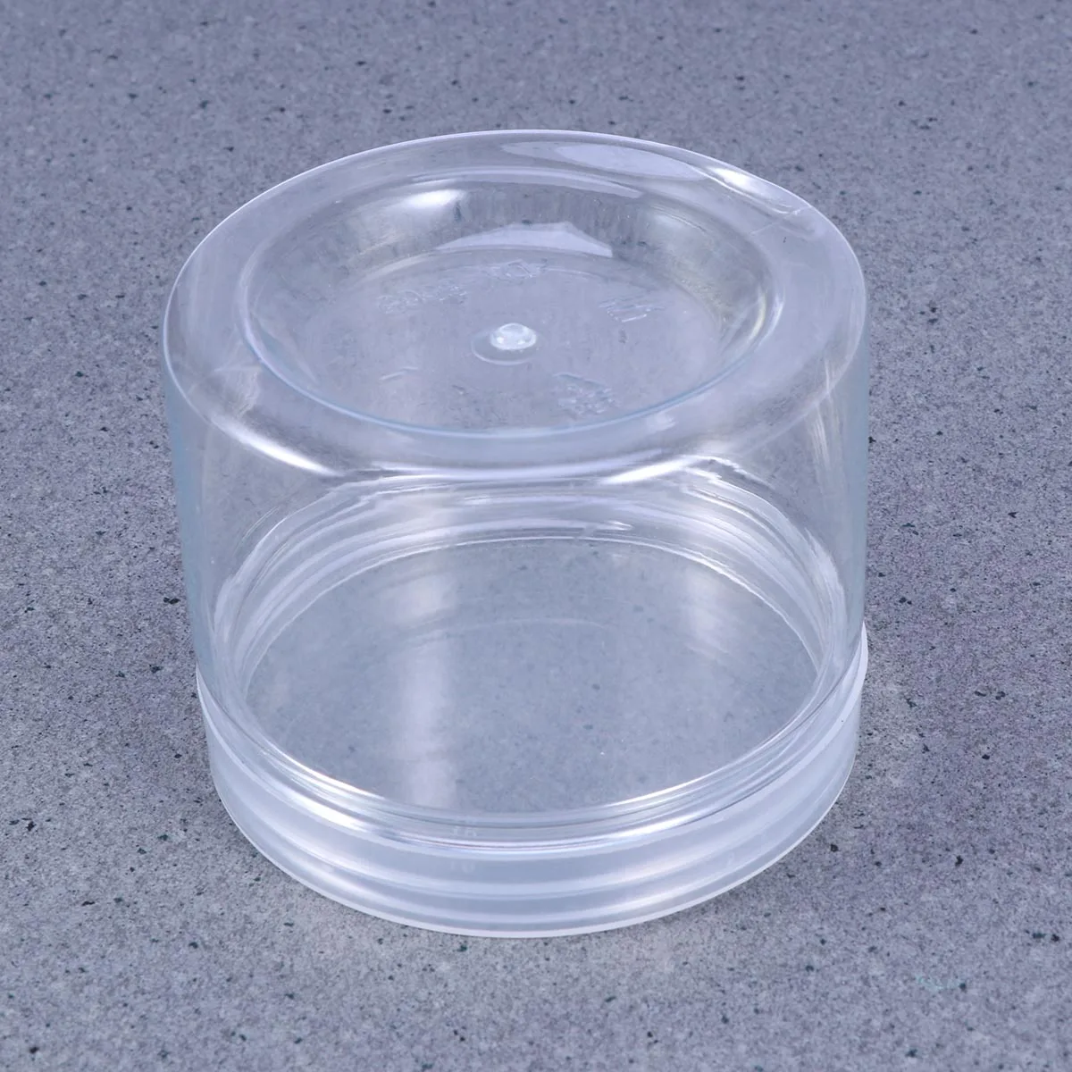 5Pcs Plastic Empty Storage Containers Cases with Lids Caps Cream Lotion Box Scented Tea Food Bottle Makeup Jar (Transparent)