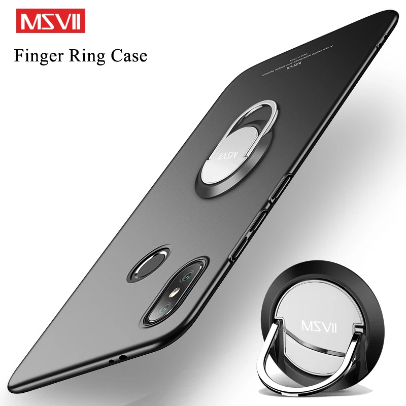 

MSVII For Xiaomi Mi A2 Lite Case Ring Holder Cover For Xiaomi Mi A2 Lite Case Xiomi MiA2 PC Matte Cover Xiaomi A2 A3 Lite Cases