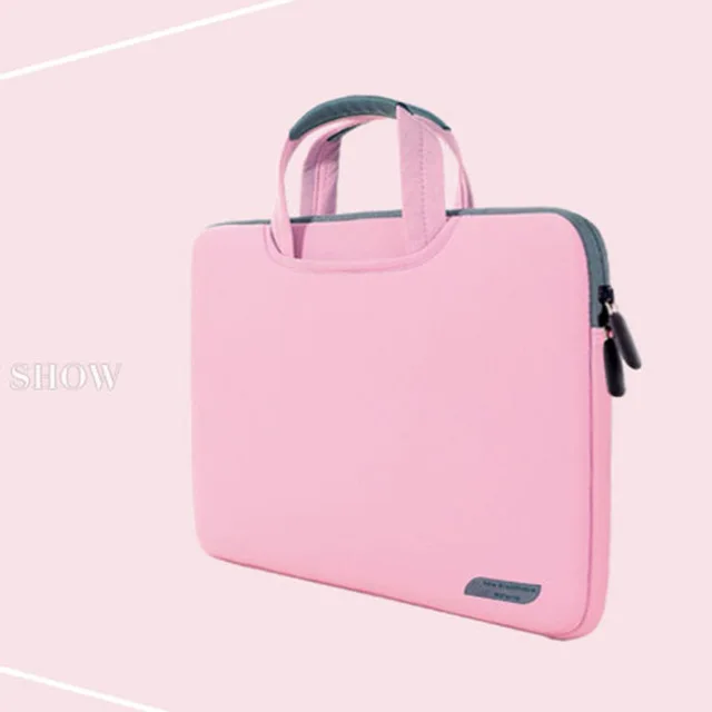 Подходит для huawei Dell lenovo Apple Macbook air 12 13,3 15,6 дюймов Универсальный чехол для ноутбука кожаный деловой портфель совместимый - Цвет: pink