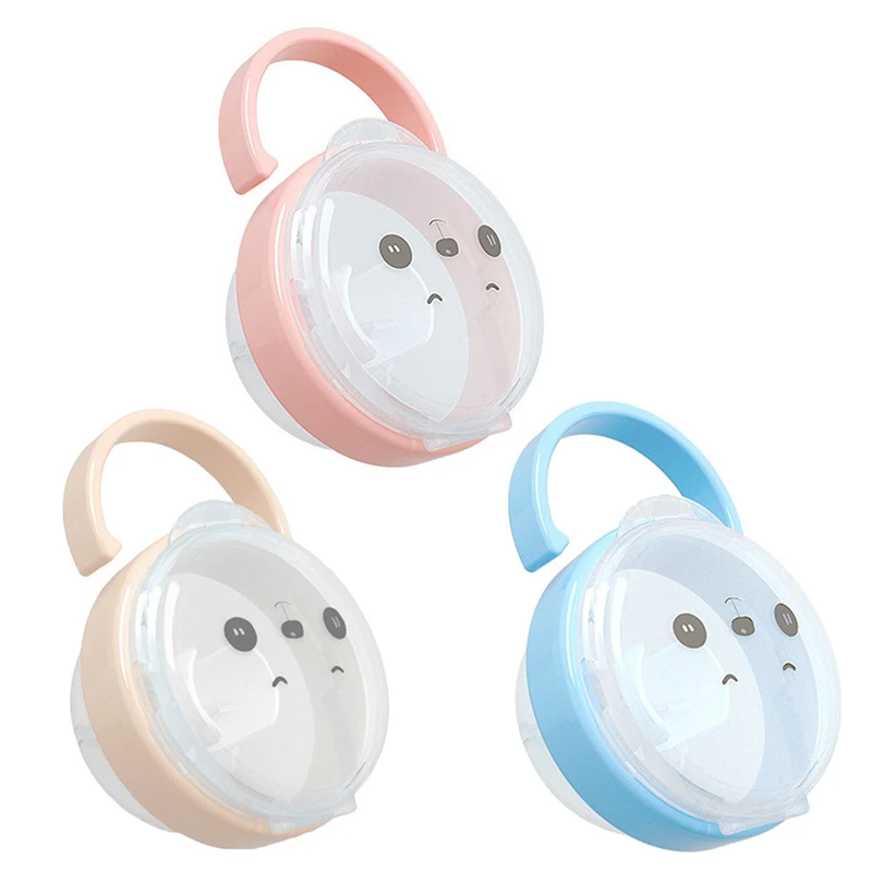

Baby Pacifier Nipple Cartoon Expression Nipple Storage Box Portable Kid Travel Case Soother Container Holder Pacifier Dummy Box