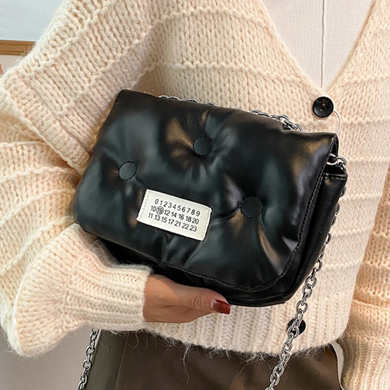с доставкой Brand Designer PU Leather Crossbody Bags For Women 2021 winter Simple Totes Shoulder Bag Lady Luxury Handbags Purses |
