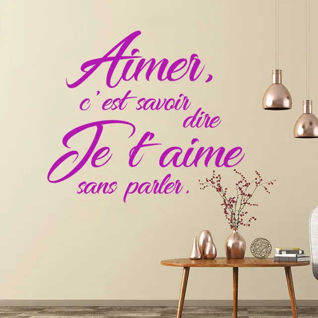 Sticker Citation Aimer C Est Savoir Dire Je T Aime Vinyl Wall Art Decal Bedroom Home Decor Poster Love Quote House Decoration Wall Stickers Aliexpress Sticker Citation Aimer C Est Savoir Dire Je T Aime Vinyl Wall Art Decal Bedroom Home Decor Poster Love Quote House Decoration Wall Stickers Aliexpress