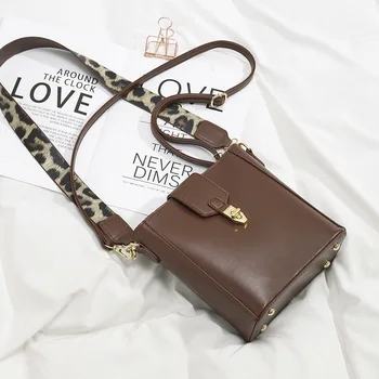 

Retro minimalist design women's bucket bag fashion camouflage with shoulder bag versatile texture solid color messenger bag