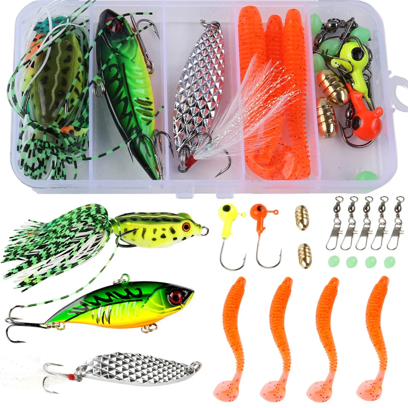 Sougayilang 1.8m 2.1m 4 Section Baitcsting Rod Full Kit Carbon Fiber Casting Reel Sets 100M Fishing Line Lures Hooks Combo Pesca